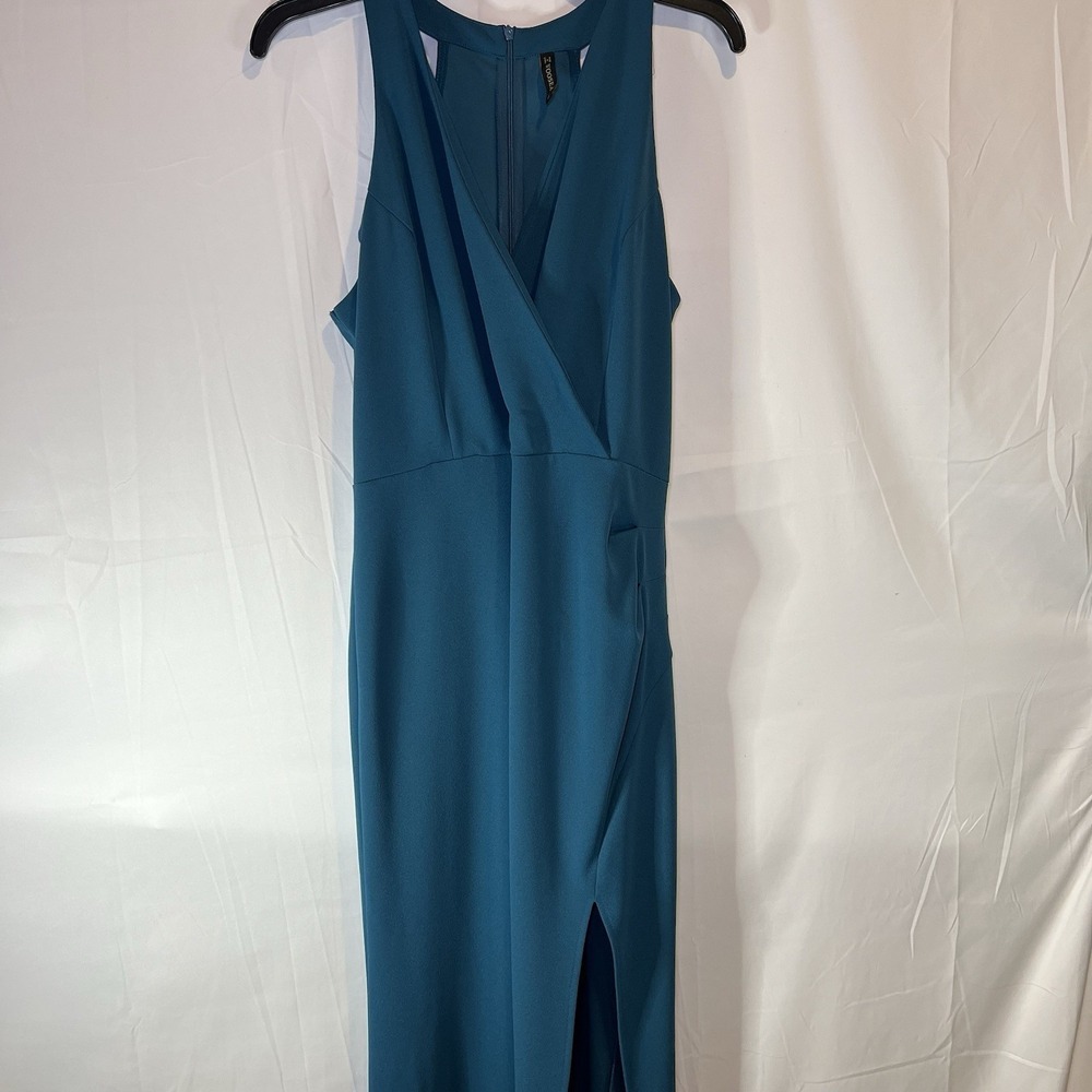 Woosea Womens‎ Split Maxi Dress Size XL Dark Green Prom Wedding Cocktail Cruise